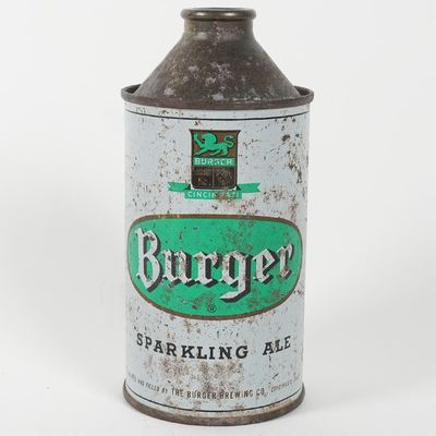 Sale Photo Thumbnail #67: Burger Sparkling Ale Cone Top 155-21 RARE