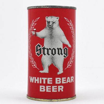 Sale Photo Thumbnail #478: White Bear Strong Beer Flat Top WHITE BEAR BREWING L145-13 UNLISTED EXCEPTIONAL