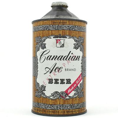 Sale Photo Thumbnail #94: Canadian Ace Beer Quart Cone Top 205-5 EXCELLENT