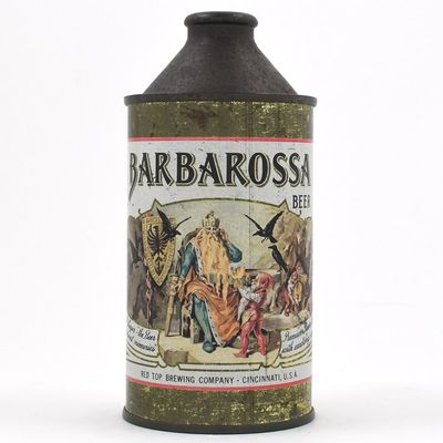 Sale Photo Thumbnail #30: Barbarossa Beer Cone Top IRTP NO ALC STATEMENT 150-28