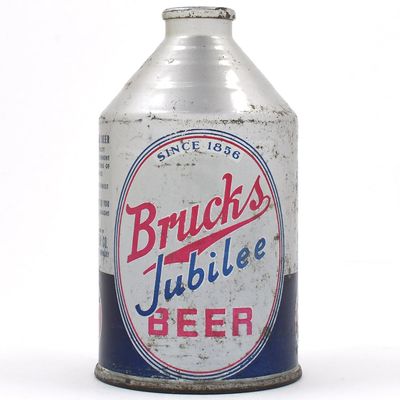 Sale Photo Thumbnail #56: Brucks Jubilee Beer Crowntainer 86 YEARS NO ALC STATEMENT 192-22