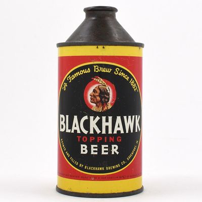 Sale Photo Thumbnail #39: Blackhawk Topping Beer Cone Top DNCMT 4 PERCENT 152-26