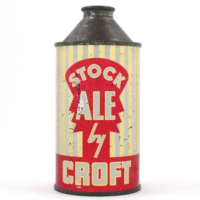 Sale Photo Thumbnail #454: Stock Ale by Croft Cone Top TOUGH CLEAN INDOOR 158-21