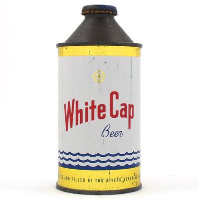 Sale Photo Thumbnail #479: White Cap Beer Cone Top 189-2
