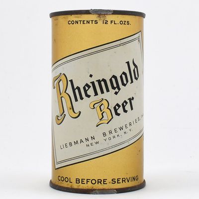 Sale Photo Thumbnail #404: Rheingold Beer BIG R Flat Top COOL BEFORE SERVING IRTP 123-33 SCARCE