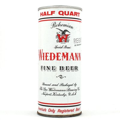 Sale Photo Thumbnail #482: Wiedemanns Fine Beer 16 Ounce Pull Tab VANITY LID 169-8 OUTSTANDING
