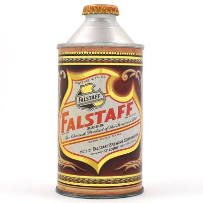 Sale Photo Thumbnail #165: Falstaff Beer Cone Top IRTP ST LOUIS 161-25 OUTSTANDING