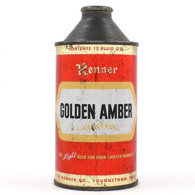 Sale Photo Thumbnail #399: Renner Golden Amber Beer Cone Top 181-29