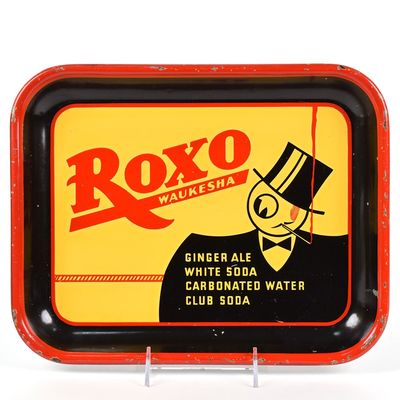 Sale Photo Thumbnail #610: Roxo 1930 Soda Tray WAUKESHA EXCELLENT