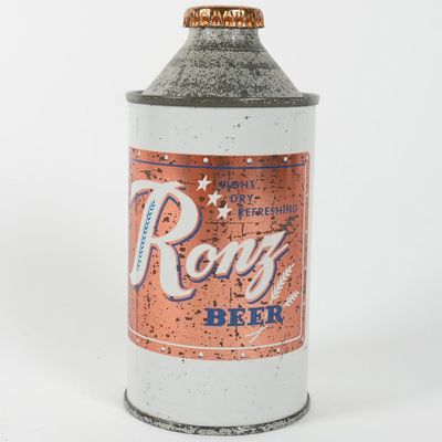 Sale Photo Thumbnail #410: Ronz Beer Cone Top 182-9 COLUMBUS NEBRASKA SCARCE