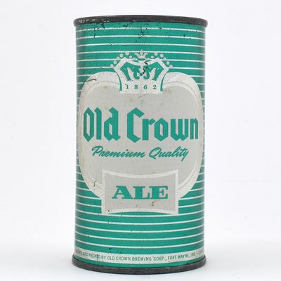 Sale Photo Thumbnail #322: Old Crown Premium Quality Ale Flat Top DULL SILVER 105-21