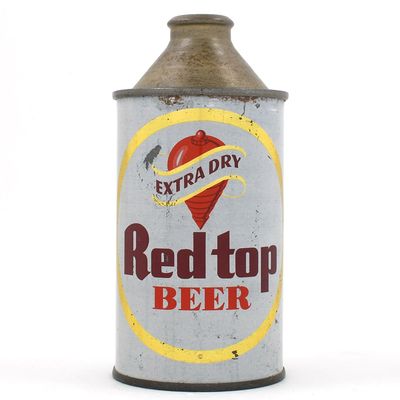 Sale Photo Thumbnail #395: Red top Beer Cone Top 181-6