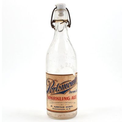 Sale Photo Thumbnail #509: Portsmouth Sparkling Ale Pre-Prohibition BLOB Top Bottle EXCELLENT RARE
