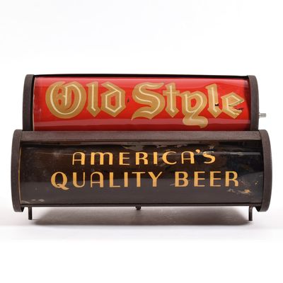 Sale Photo Thumbnail #527: Heilemans Old Style Lager 1930s Illuminated Sign WOW