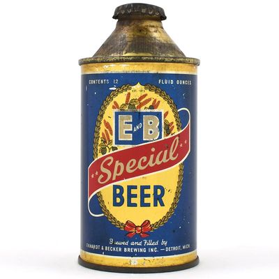 Sale Photo Thumbnail #149: E and B Special Beer Cone Top 160-15