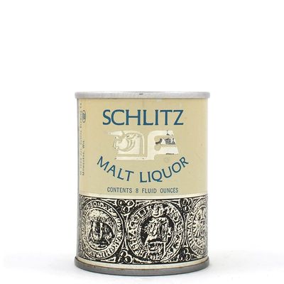 Sale Photo Thumbnail #425: Schlitz Malt Liquor 8 Ounce Pull Tab 1968 Copyright EMBOSSED 30-1 EXCELLENT