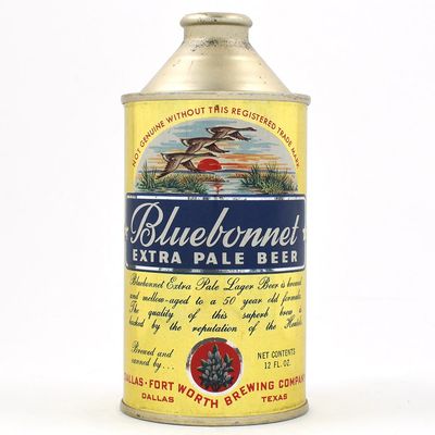 Sale Photo Thumbnail #49: Bluebonnet Beer Cone Top NON-IRTP 153-32 MINTY