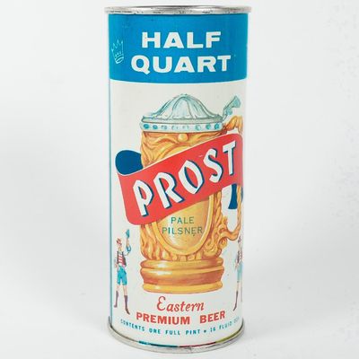 Sale Photo Thumbnail #367: Prost Pale Pilsner Half Quart Flat Top Beer Can CHICAGO 234-5 EXCELLENT