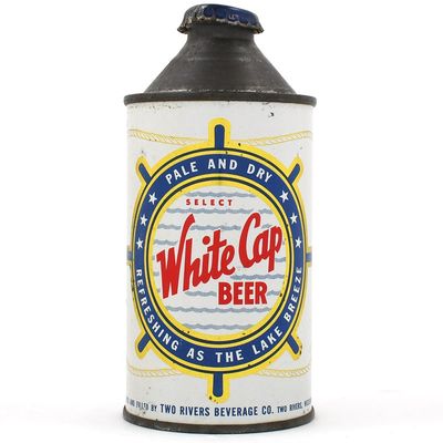 Sale Photo Thumbnail #480: White Cap Beer Cone Top 189-1 EXCELLENT
