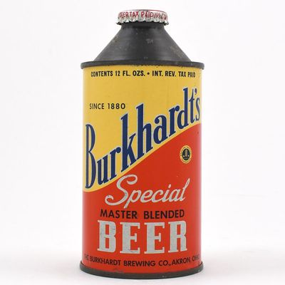 Sale Photo Thumbnail #78: Burkhardts Special Beer Cone Top 156-2