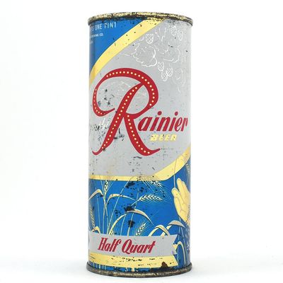 Sale Photo Thumbnail #380: Rainier Jubilee 16 Ounce Flat Top CHOICEST INGREDIENTS Blue Metallic UNLISTED