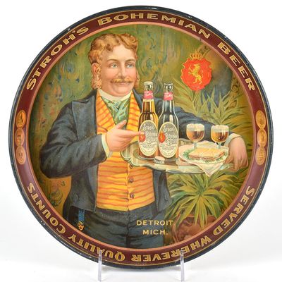 Sale Photo Thumbnail #613: Strohs Bohemian Beer Pre-Pro Serving Tray