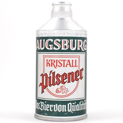 Sale Photo Thumbnail #21: Augsburg Kristall Pilsener Aluminum German Cone Top OUTSTANDING