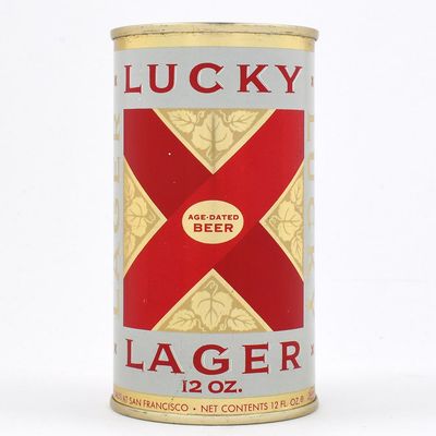 Sale Photo Thumbnail #284: Lucky Lager Beer Flat Top DNCMT 4 PERCENT LID VANCOUVER 93-39 EXCEPTIONAL