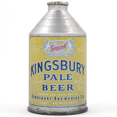 Sale Photo Thumbnail #268: Kingsbury Pale Beer Crowntainer NO ALC STATEMENT UNLISTED