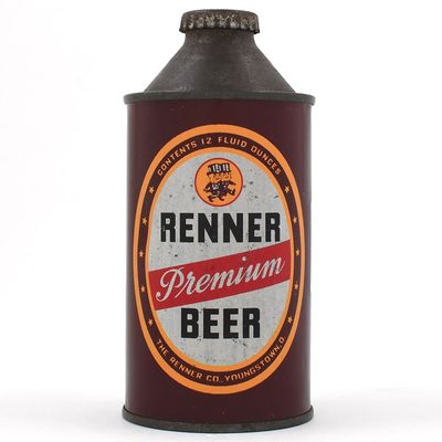 Sale Photo Thumbnail #402: Renner Premium Beer Cone Top NON-IRTP 188-27