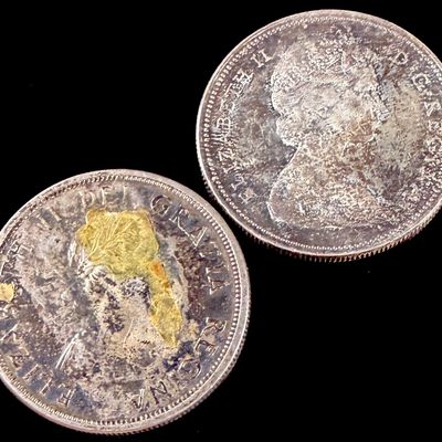 Two CA Silver One Dollar Coins, 1958 and 1966