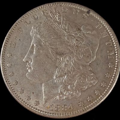 US 1884 Morgan Silver Dollar