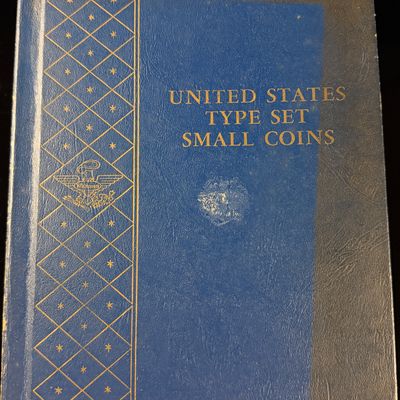 A Whitman United States Type Set Small Coins Album No. 9434 with a Collection of Coins
