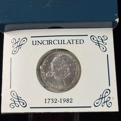 US 1982-D George Washington 250th Anniversary Silver Commemorative Half Dollar