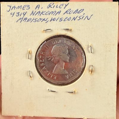 1953 CA Five-Cent Coin Struck on Straight Clipped Planchet