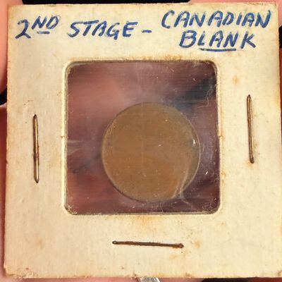CA Copper 1 Cent Type II Upset Planchet