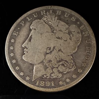 US 1891-O Morgan Silver Dollar