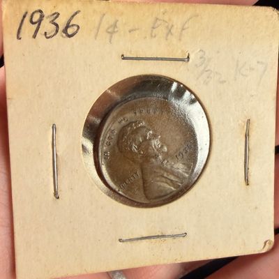 US 1936 Lincoln Wheat Cent Error