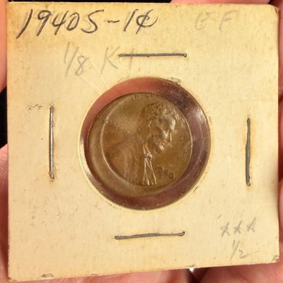 1940-S US Lincoln Wheat Cent Mint Error Off-Center Strike