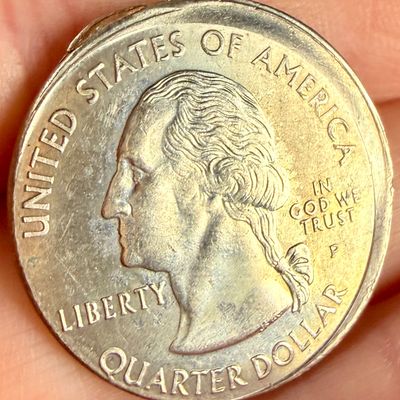 US 1999-P Georgia Statehood Quarter Dollar Mint Error Broadstruck