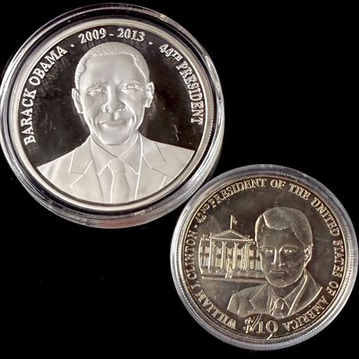 A Pair of US Presidential Commemorative Numismatic Items