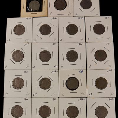 A Group of US Liberty Head V Nickels