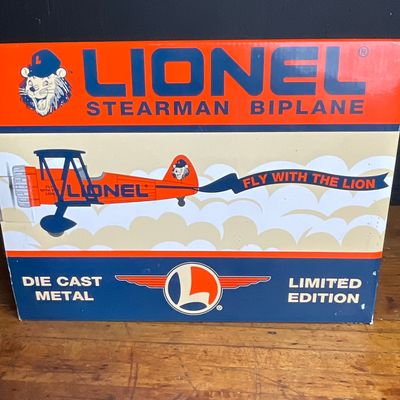 Sale Photo Thumbnail #134: Liberty Classics Lionel Stearman Biplane Bank in Original Box