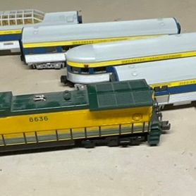 Sale Photo Thumbnail #70: M.T.H. Electric Trains O-Gauge Diesel Locomotive and Passenger Car Set