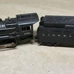 Sale Photo Thumbnail #87: A Lionel Model 1656 0-4-0 Steam Switcher Locomotive and Matching Lionel Lines Tender