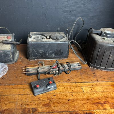 Sale Photo Thumbnail #204: An Assortment of Vintage Lionel Model Train Transformers and Accessories