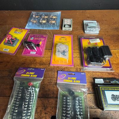 Sale Photo Thumbnail #196: A Collection of O Gauge Model Train Accessories and Layout Components including M.T.H. Electric Trains, Lionel, and Weaver