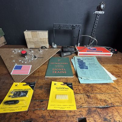 Sale Photo Thumbnail #202: A Collection of Vintage and Modern Lionel and K-Line Model Railroad Accessories and Ephemera