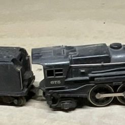 Sale Photo Thumbnail #103: Lionel 675 O-Gauge Steam Locomotive and Lionel Lines Tender
