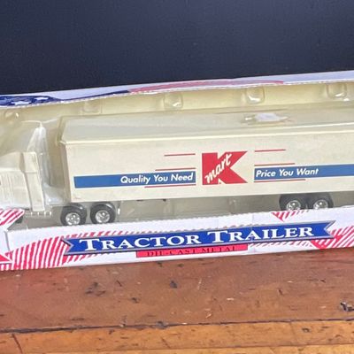 Sale Photo Thumbnail #180: 1996 Ertl Collectibles Kmart Mack Ultra-Liner Tractor Trailer in Original Box